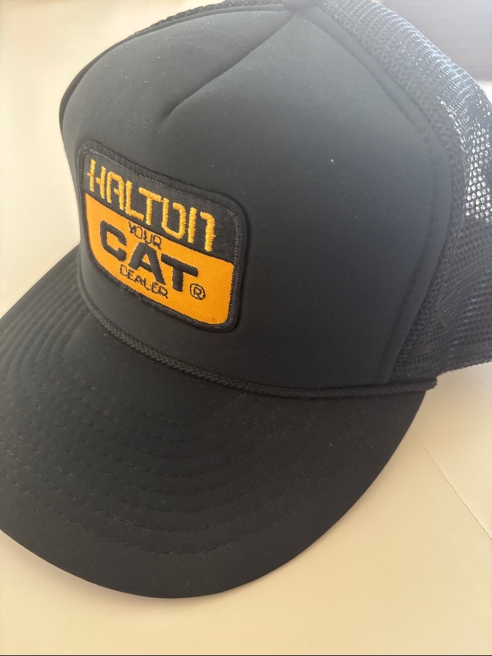 HALT011 Your Cat Dealer Black and Orange Trucker Hat - Picture 4 of 4